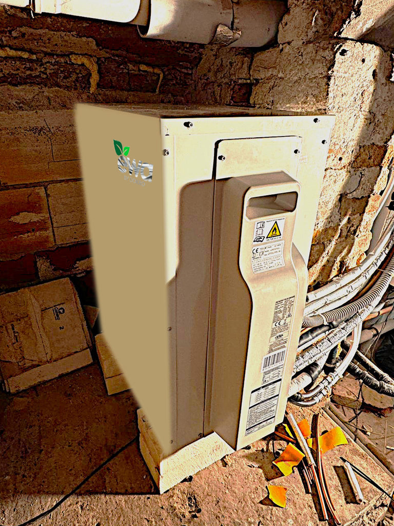 WASSERGEKUEHLTE KLIMAANLAGE EWA Single Set 1AC070SFE+Wandgerät ISAX-70UI-R32 inkl. WIFI, KLIMAANLAGE OHNE AUSSENGERÄT OHNE BOHRUNG NACH AUSSEN